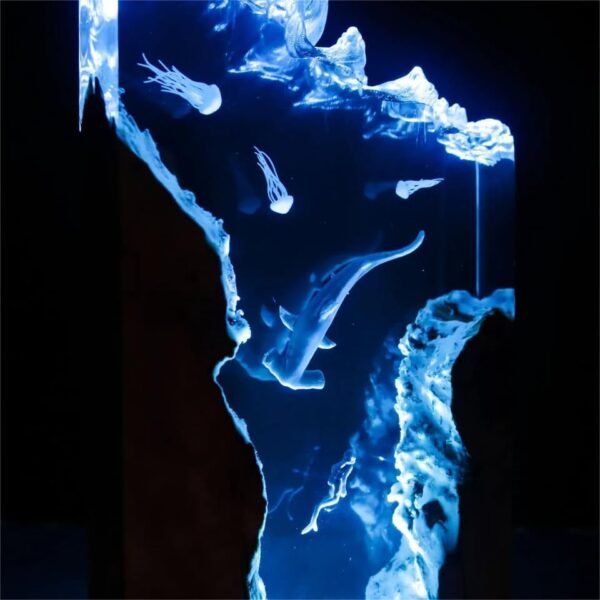 Hammerhead Shark and Diver Resin Night Light，Resin Lamp （ Best Gift 🎁 ） - Image 3