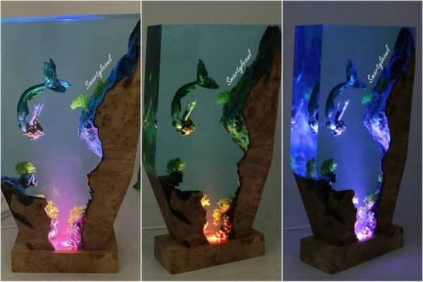Mermaid Resin Lamp | Mermaid Resin Night Light | Mermaid Gifts | Mermaid Resin Figurines | Girls decor mermaid | Gifts for Valentine's Day（ Best Gift 🎁 ） - Image 7