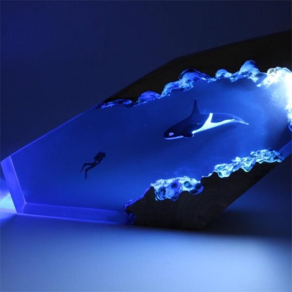 Killer Whale and  Diver Night Light （ Best Gift 🎁 ） - Image 2