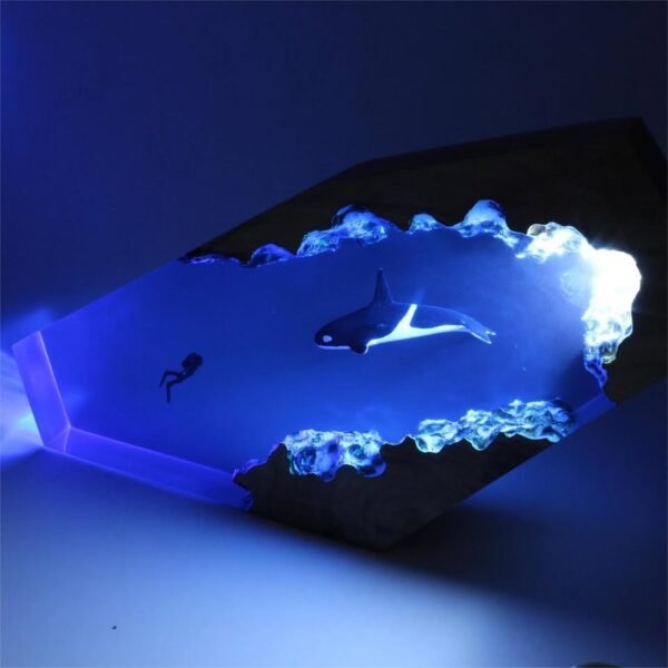 Killer Whale and  Diver Night Light （ Best Gift 🎁 ） - Image 4