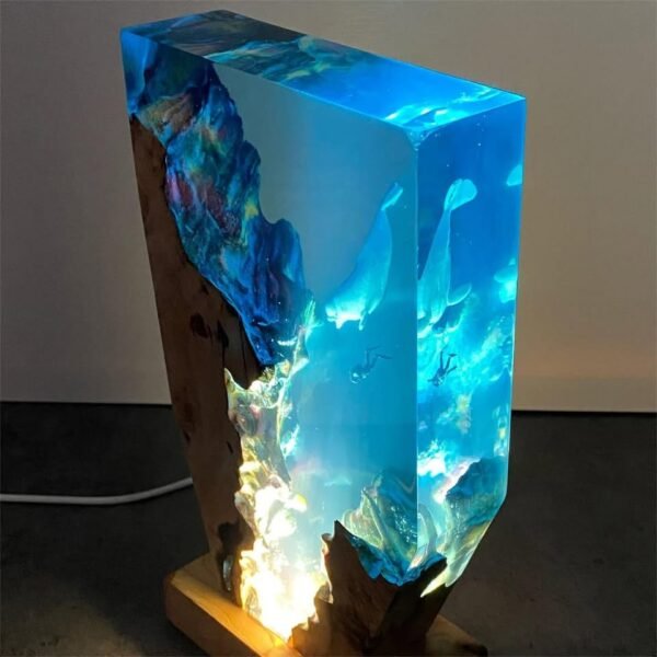 Dolphin and Diver Resin Night Light（ Best Gift 🎁 ） - Image 4