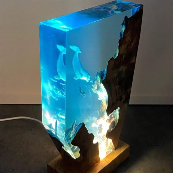 Dolphin and Diver Resin Night Light（ Best Gift 🎁 ） - Image 2