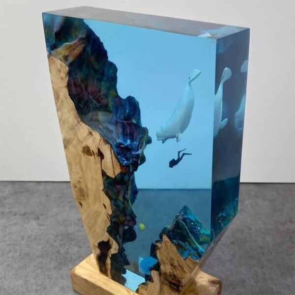 Dolphin and Diver Resin Night Light（ Best Gift 🎁 ） - Image 5