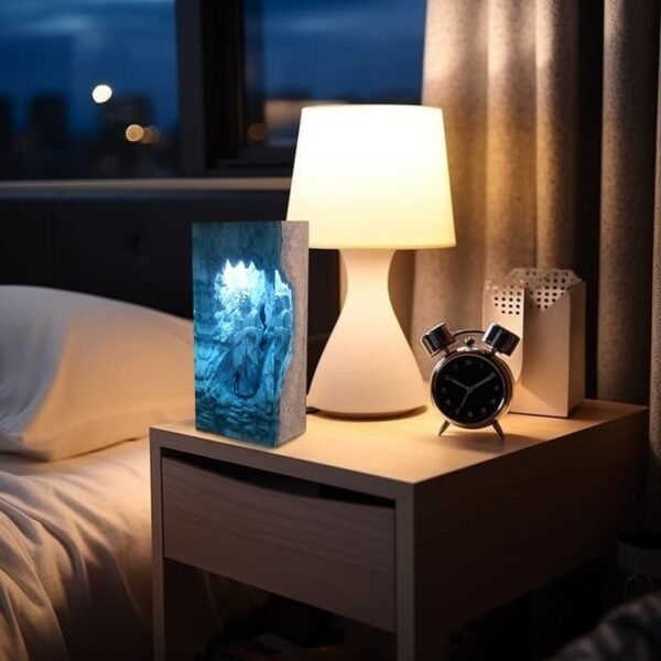 Jesus, diver, stone sculpture, epoxy resin lamp （ Best Gift 🎁 ） - Image 7
