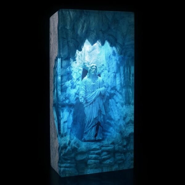 Jesus, diver, stone sculpture, epoxy resin lamp （ Best Gift 🎁 ） - Image 2